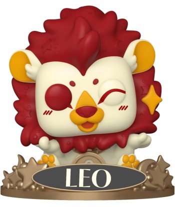 Figura Funko Pop Leo 23 - Zodiac Horóscopo - Leoncito Guiñando el Ojo con Melena Roja y Medallón Leo