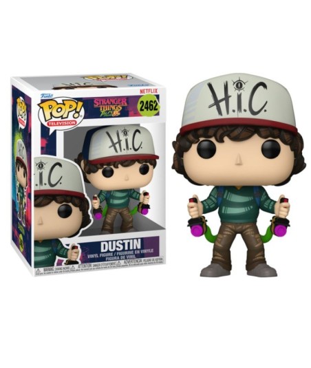 Figura Funko Pop Dustin 2462 - Stranger Things: Tales From '85 - Dustin con Gorra H.i.C. y Artilugios Caseros