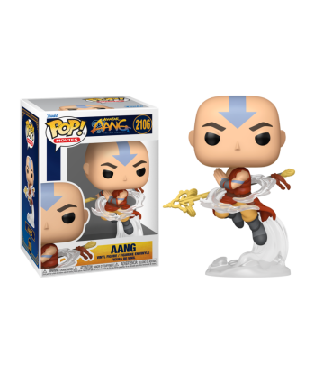 Figura Funko Pop Aang 2106 - Avatar: The Last Airbender - Aang Volando sobre Corriente de Aire con su Bastón
