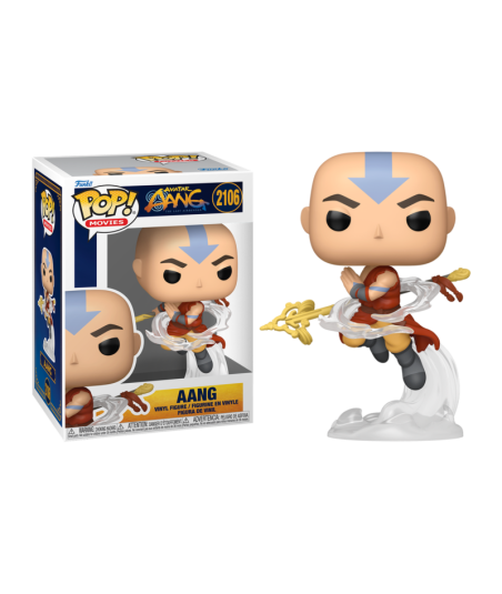 Figura Funko Pop Aang 2106 - Avatar: The Last Airbender - Aang Volando sobre Corriente de Aire con su Bastón