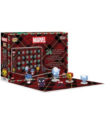 Calendario de Adviento Funko Pocket POP! Marvel - 24 Mini Figuras de Vinilo de Superhéroes Navideños