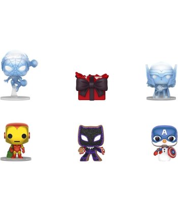 Calendario de Adviento Funko Pocket POP! Marvel - 24 Mini Figuras de Vinilo de Superhéroes Navideños