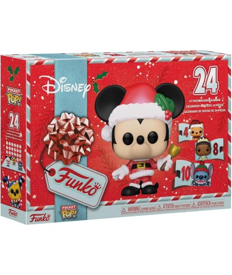 Calendario de Adviento Funko Pocket POP! Disney - 24 Mini Figuras de Vinilo de Personajes Navideños
