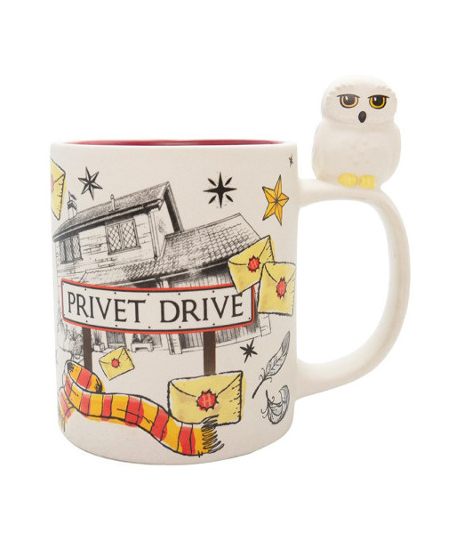 TAZA 3D HARRY POTTER HEDWIG & PRIVET DRIVE