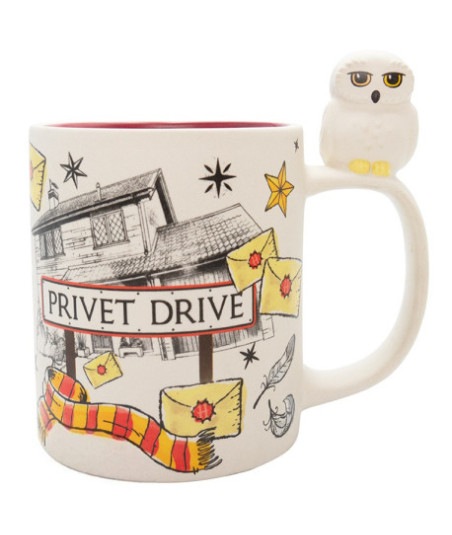 TAZA 3D HARRY POTTER HEDWIG & PRIVET DRIVE