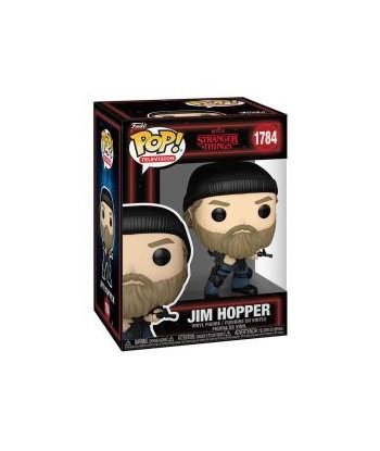 Figura Funko Pop Jim Hopper 1784 - Stranger Things - Hopper con Gorro, Barba y Equipo Táctico