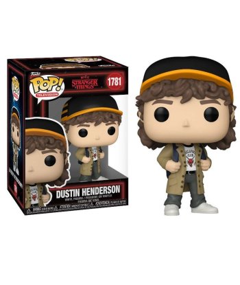 Figura Funko Pop Dustin Henderson 1781 - Stranger Things - Dustin con Camiseta Hellfire Club y Gorra