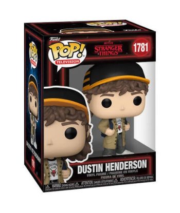 Figura Funko Pop Dustin Henderson 1781 - Stranger Things - Dustin con Camiseta Hellfire Club y Gorra