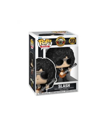 Figura Funko Pop Slash 513 - Guns N’ Roses - Slash con Guitarra Eléctrica y Melena Rizada