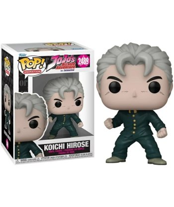 Figura Funko Pop Koichi Hirose 2489 - JoJo’s Bizarre Adventure - Koichi con Uniforme Escolar en Pose de Combate