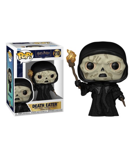 Figura Funko Pop Death Eater 210 - Harry Potter - Mortífago con Antorcha, Varita y Máscara de Calavera