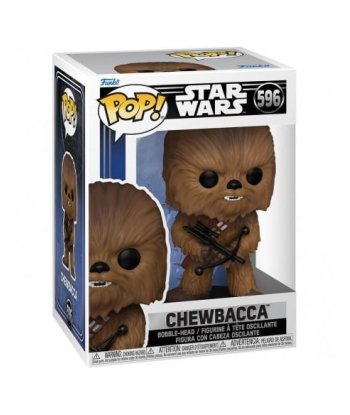 Figura Funko Pop Chewbacca 596 - Star Wars - Wookiee con Ballesta Láser y Bandolera