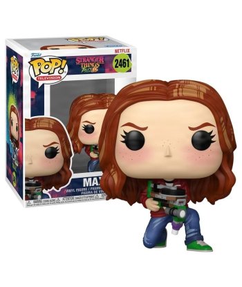 Figura Funko Pop Max 2461 - Stranger Things: Tales from '85 - Max Pelirroja Agachada con Lanzador Casero