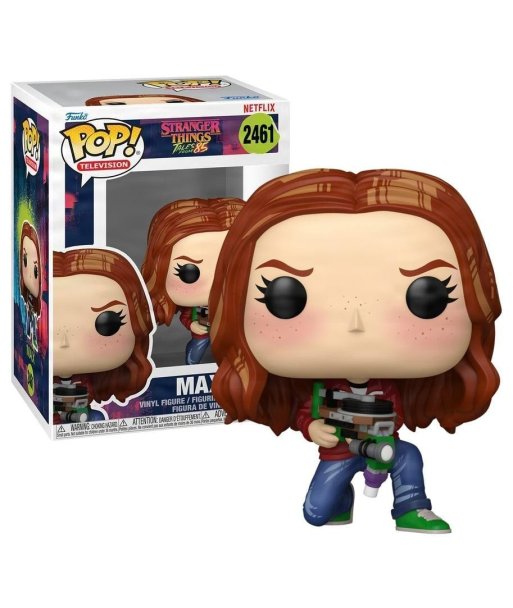 Figura Funko Pop Max 2461 - Stranger Things: Tales from '85 - Max Pelirroja Agachada con Lanzador Casero