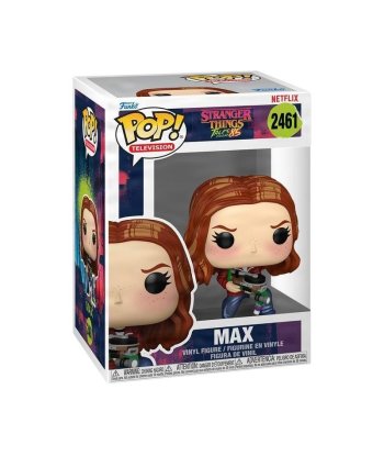 Figura Funko Pop Max 2461 - Stranger Things: Tales from '85 - Max Pelirroja Agachada con Lanzador Casero