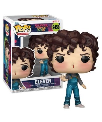 Figura Funko Pop Eleven 2458 - Stranger Things: Tales from '85 - Once con Peto Vaquero y Poderes Telequinéticos