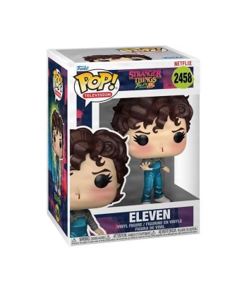 Figura Funko Pop Eleven 2458 - Stranger Things: Tales from '85 - Once con Peto Vaquero y Poderes Telequinéticos