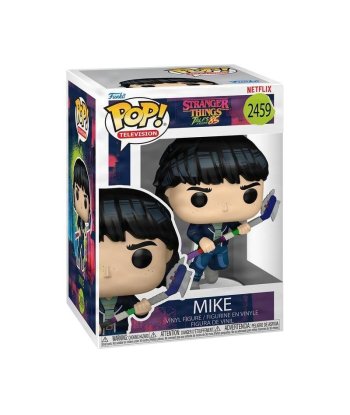 Figura Funko Pop Mike 2459 - Stranger Things: Tales from '85 - Mike a la Carrera con Arma Casera de Hoja