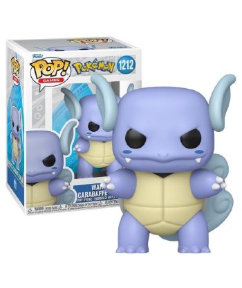 Figura Funko Pop Wartortle 1212 - Pokémon - Wartortle con Caparazón, Orejas y Cola de Plumas