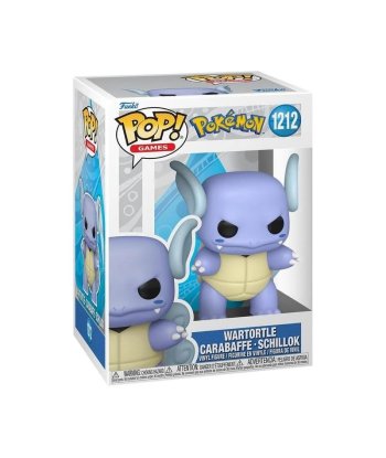 Figura Funko Pop Wartortle 1212 - Pokémon - Wartortle con Caparazón, Orejas y Cola de Plumas