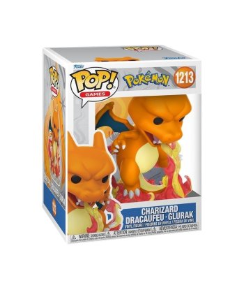 Figura Funko Pop Charizard 1213 - Pokémon - Charizard Lanzando Llamas sobre Peana de Fuego