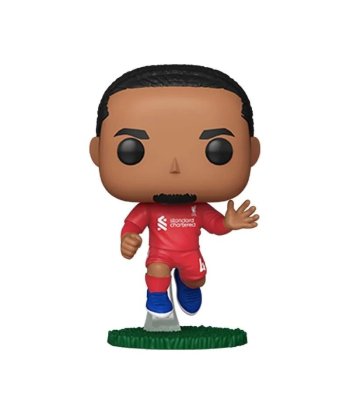 Figura Funko Pop Virgil van Dijk 102 - Liverpool FC - Con la Primera Equipación Roja y el Dorsal 4