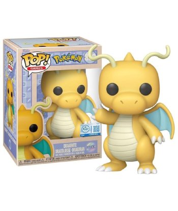 Figura Funko Pop Dragonite Soft Color 850 - Pokémon - Edición Especial en Tonos Pastel Saludando
