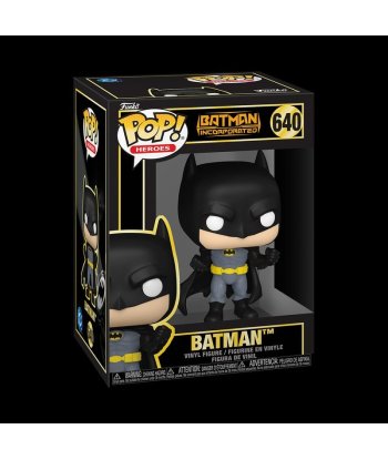 Figura Funko Pop Batman 640 - Batman Incorporated - Traje Gris Clásico con Capa Negra y Cinturón Amarillo