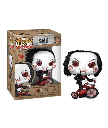 Figura Funko Pop Billy on Bike 2083 - Saw - Muñeco Billy en Triciclo Rojo Estilo Doodles