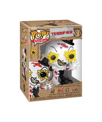 Figura Funko Pop Art the Clown 2084 - Terrifier - Payaso con Ojos de Girasol Estilo Doodles