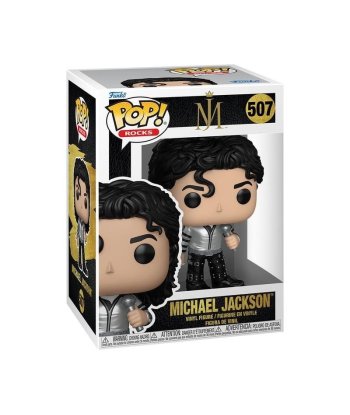 Figura Funko Pop Michael Jackson Bad Tour 507 - Michael Jackson - Chaqueta Plateada, Micrófono y Botas con Hebillas