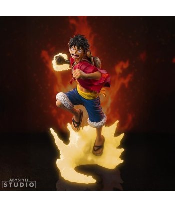 Figura Abystyle Luffy SFC Glow in the Dark - One Piece - Puñetazo Brillante en Pleno Salto 16cm