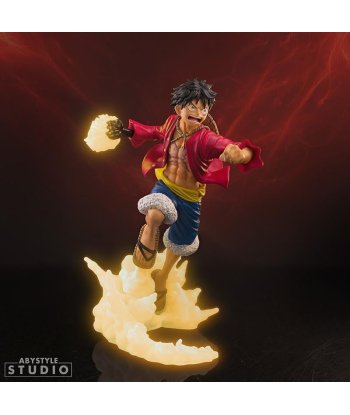 Figura Abystyle Luffy SFC Glow in the Dark - One Piece - Puñetazo Brillante en Pleno Salto 16cm