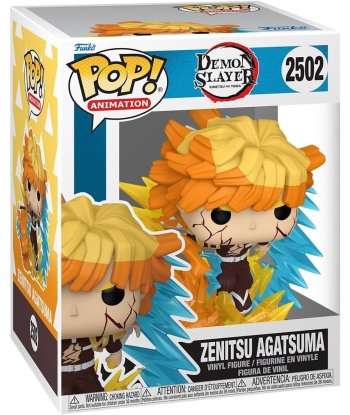 Figura Funko Pop Zenitsu Agatsuma 2502 - Demon Slayer - Respiración del Trueno con Rayos y Dragón de Energía