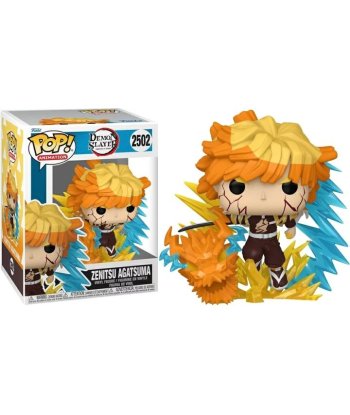 Figura Funko Pop Zenitsu Agatsuma 2502 - Demon Slayer - Respiración del Trueno con Rayos y Dragón de Energía