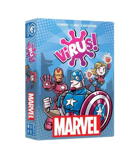 Juego de mesa Virus! Marvel - Los Vengadores se Unen al Juego más Contagioso (2-5 jugadores)
