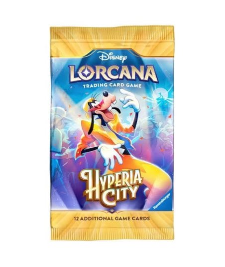 Sobre Hyperia City Disney Lorcana TCG en Inglés - 12 Cartas con Foil Garantizada