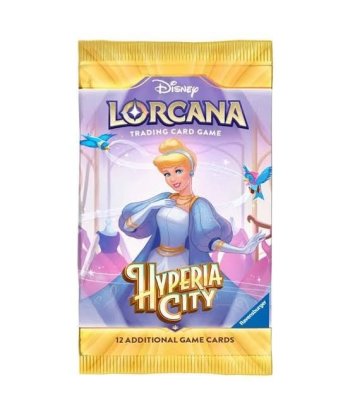 Sobre Hyperia City Disney Lorcana TCG en Inglés - 12 Cartas con Foil Garantizada