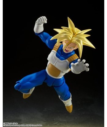 Figura Tamashii Nations S.H.Figuarts Super Saiyan Trunks - Dragon Ball Z - El Guerrero del Futuro con Armadura Saiyan 14cm