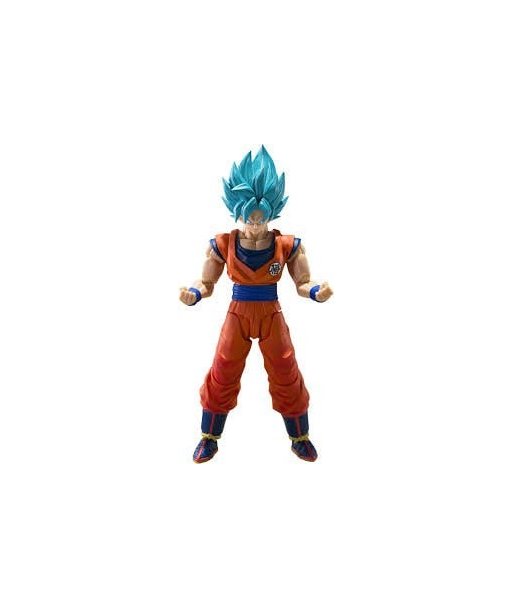 Figura Tamashii Nations S.H.Figuarts SSGS Son Goku - Dragon Ball Super - Pelo Azul y Poder Divino Articulado 15cm