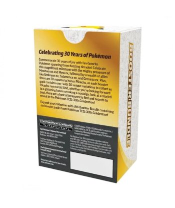 Lote de Sobres de Mejora Celebración 30 Aniversario Pokémon TCG en Español - 6 Sobres para Celebrar 30 Años