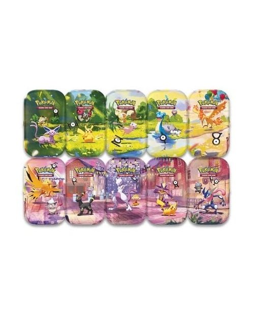 Mini Lata Celebración 30 Aniversario Pokémon TCG en Español - 2 Sobres, Pegatinas y Carta Ilustrada