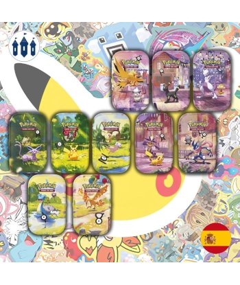 Mini Lata Celebración 30 Aniversario Pokémon TCG en Español - 2 Sobres, Pegatinas y Carta Ilustrada