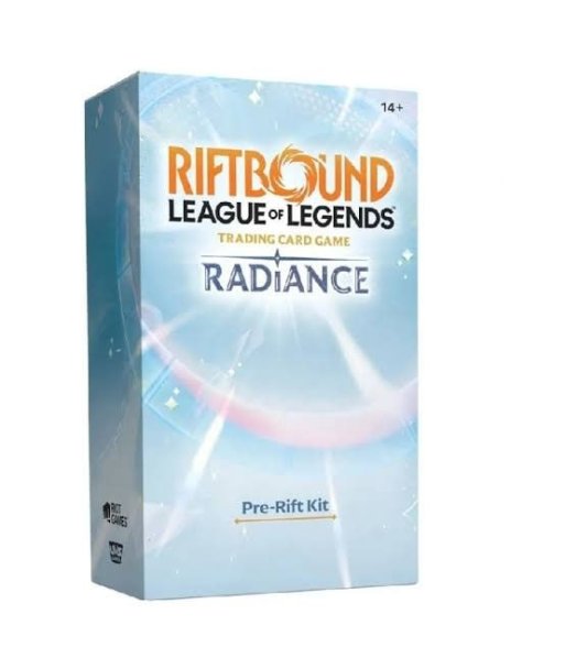 Pre-Rift Kit Radiance Riftbound League of Legends TCG en Inglés - Mini Mazo, 5 Sobres y Promo