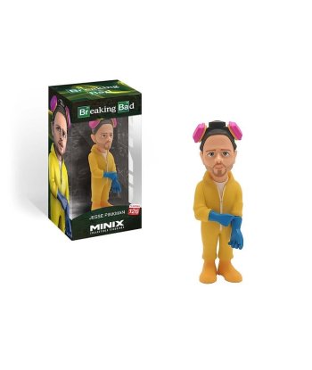 Figura Minix Jesse Pinkman - Breaking Bad - El Socio de Heisenberg con Traje de Laboratorio 12cm