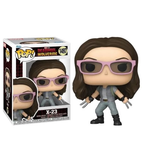 Figura Funko Pop X-23 1497 - Marvel Deadpool & Wolverine - Laura con Garras y Gafas Rosas