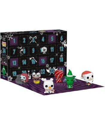 Calendario de Adviento Funko Pocket Pop - Pesadilla Antes de Navidad - 24 Mini Figuras de Jack, Sally y Zero