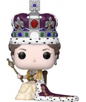Figura Funko Pop Queen Elizabeth II 07 - Royals - La Reina con Corona Imperial, Cetro y Orbe