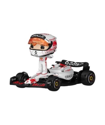 Figura Funko Pop Rides Max Verstappen 152 - Fórmula 1 - Piloto sobre Monoplaza Oracle Red Bull Racing Blanco