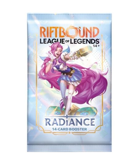 Sobre Radiance Riftbound League of Legends TCG en Inglés - 14 Cartas con Foil y Rarezas Superiores